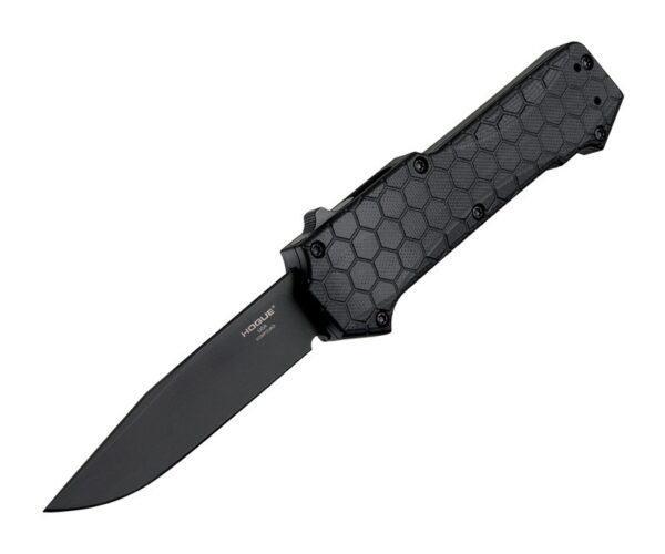 Hogue Compound 3.5" OTF Auto Clip Point G10 Solid Black