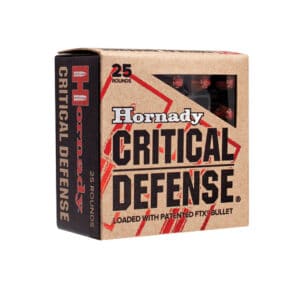 HORNADY 38 Spl+P 110Gr FTX Critical Defense 25pk Ammo