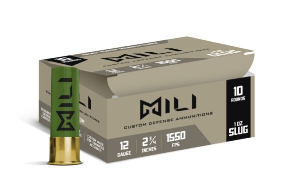 MILI CUSTOM DEFENSE AMMUNITION 12GA 00-BUCK (9 Pellets) 2 3/4" 1350fps