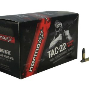 Norma Tac .22 LR, 40gr, Lead Round Nose, 50rd Box