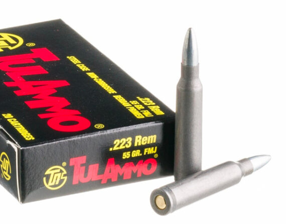 TulAmmo .223 Rem 55gr FMJ Steel Case 20rd Box